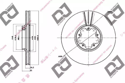 Тормозной диск DJ PARTS BD1476